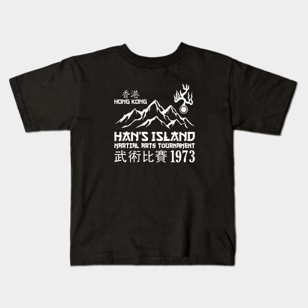 Mod.13 Enter the Dragon Han's Island Kids T-Shirt by parashop